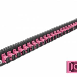 Panou 19″ pentru carcasa 24 porturi SC Simplex OM4 violet, Delock 43355