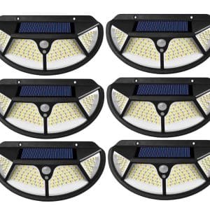 6 x Lampa solara SH -102 LED SMD cu senzor de miscare si lumina 3 moduri ILUMINARE