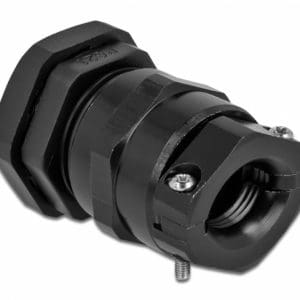 Garnitura de etansare a cablului PG21 cu protectie uzura/indoire Negru, Delock 60359
