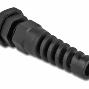 Garnitura de etansare a cablului PG7 cu protectie uzura Negru, Delock 60339