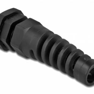 Garnitura de etansare a cablului PG9 cu protectie uzura Negru, Delock 60341
