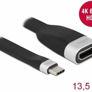 Adaptor USB type C la HDMI (DP Alt Mode) 4K60Hz HDR T-M 13cm, Delock 86729