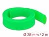 Organizator cabluri 2 m x 38 mm Verde, Delock 20754