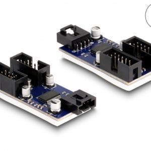 HUB cu 2 x pin header USB 2.0, Delock 61100
