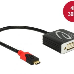 Adaptor USB-C la DVI (DP Alt Mode) 4K 30 Hz T-M, Delock 61213