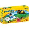 Set de Constructie Playmobil Masina cu Remorca si Calut – 1.2.3