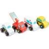 Set de Joaca New Classic Toys cu 4 Masinute din Lemn