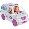 Set de Joaca Simba Papusa Evi Love 2 in 1 si Vet Masina cu Accesorii