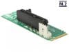 Adaptor M.2 Key M la slot PCI Express x4, Delock 62584