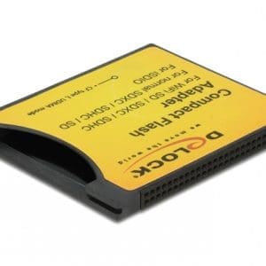 Adaptor Compact Flash tip I la iSDIO (WiFi SD), SDHC, SDXC, Delock 62637