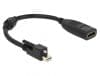 Adaptor mini Displayport 1.2 la HDMI prindere cu surub T-M 4K Activ, Delock 62640