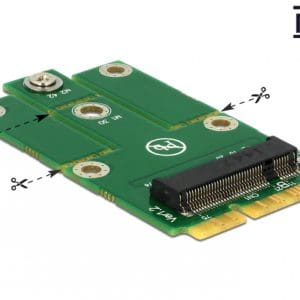 Adaptor mini PCIe la M.2 NGFF key B, Delock 62654
