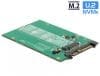 Adaptor U.2 SFF-8639 la M.2 NGFF NVMe Key M, Delock 62696