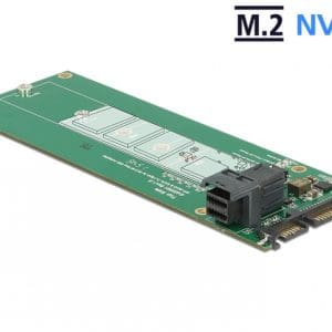 Convertor SATA 22 pini / SFF-8643 NVMe la 1 x M.2 NGFF Key M, Delock 62703