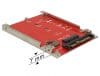 Convertor 2.5″ U.2 SFF-8639 la M.2 NVMe Key M 7 mm, Delock 62725