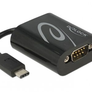 Adaptor USB tip C la Serial RS232, Delock 62740