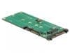 Convertor U.2 SFF-8639 NVMe / SATA 22 pini la 1 x M.2 Key M, Delock 62864