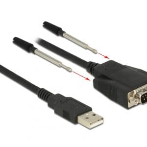 Adaptor USB la Serial RS-232 DB9 cu protectie ESD 1.2m, Delock 62955