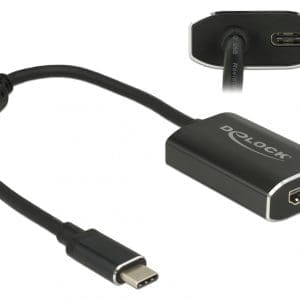 Adaptor USB-C la HDMI (DP Alt Mode) 4K 60 Hz T-M cu PD (Power delivery), Delock 62988
