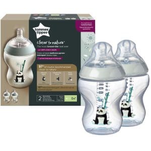 Set 2 Biberoane Tommee Tippee Closer to Nature Ursuleti Panda 260 ml