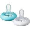Suzeta Tommee Tippee Closer to Nature 0-6 Luni 2 Bucati Alb Verde