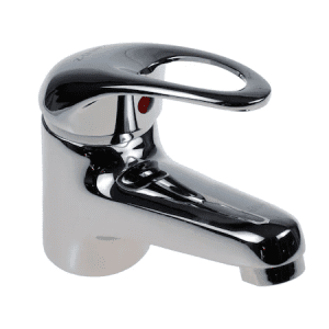 Baterie lavoar baie, Inox, FOXMAG24, monocomanda cu ventil, cartus ceramic 40 mm