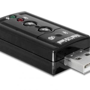 Placa de sunet externa 7.1 – 24 bit / 96 kHz cu S/PDIF pe USB 2.0, Delock 63926