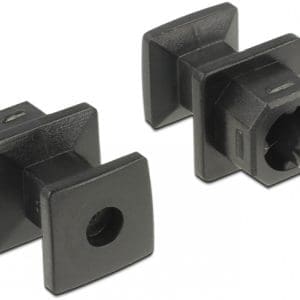 Protectie impotriva prafului pentru conector TOSLINK cu prindere Negru set 10 buc, Delock 64023