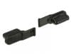 Protectie impotriva prafului pentru conector Lightning mama set 10 bucati negre, Delock 64033