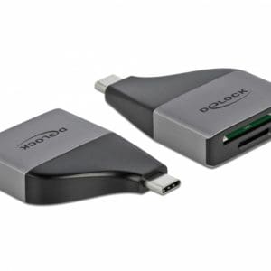 Cititor de carduri USB 3.2-C Gen1 pentru SD / MMC + Micro SD, Delock 64117