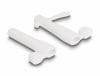 Set 2 buc protectie impotriva prafului pentru USB type C/Apple Lightning Alb, Delock 64205