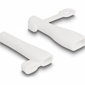 Set 2 buc protectie impotriva prafului pentru USB-A/USB type C Alb, Delock 64206