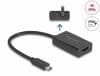 Adaptor HDMI la USB type C (DP Alt Mode) 4K60Hz PD 100W M-T, Delock 61058