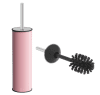 Perie WC inox cu suport – roz SMR Professional