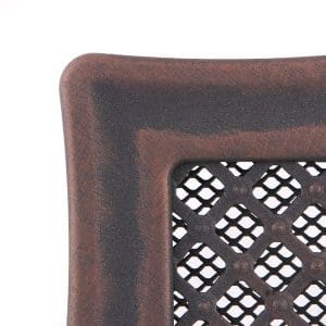 Grila Semineu DECO Jaluzea 16 X 16cm Cupru Patinat