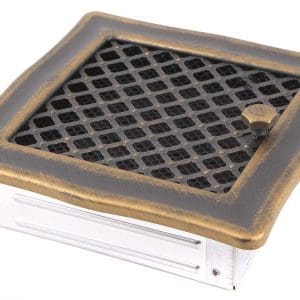 Grila Semineu Jaluzea DECO 16 X 16cm Auriu Patinat