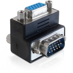 Adaptor VGA T – M unghi de 270 grade, Delock 65247