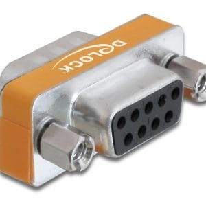 Adaptor Null Modem D-Sub 9 pini T – M, Delock 65255
