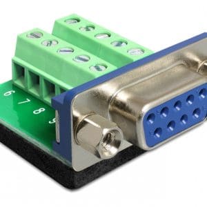 Adaptor Serial mama la bloc terminal, 10 pini, Delock 65268