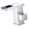 Baterie lavoar , montare chiuveta baie , tip cascada , cu led TRENDY S