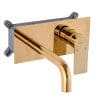 Baterie lavoar, TRENDY’S,incastrata in perete, gold