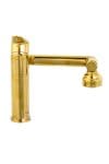 Baterie lavoar TRENDY S, pipa mobila , perlator reglabil , cu doua functii, gold