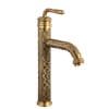 Baterie lavoar ,TRENDY’S, montare pe blat ,bronz antichizat cu broderie