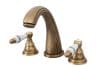 Baterie lavoar TRENDY’S ,cu trei cai ,montare chiuveta baie, bronz antichizat, cu broderie ceramica