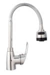 Baterie bucatarie,monocomanda, pipa flexibila,perlator doua functii, crom lucios