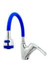 Baterie bucatarie ,TRENDY S, pipa flexibila albastra , perlator doua functii