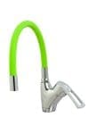 Baterie bucatarie , tip lebada , pipa flexibila verde   , TRENDY S