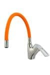 Baterie bucatarie , tip lebada , pipa flexibila portocalie , TRENDY S