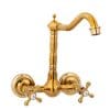 Baterie bucatarie TRENDY’S, prindere pe perete , gold