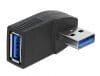 Adaptor USB 3.0 tata-mama la 90 grade, orizontal, Delock 65341
